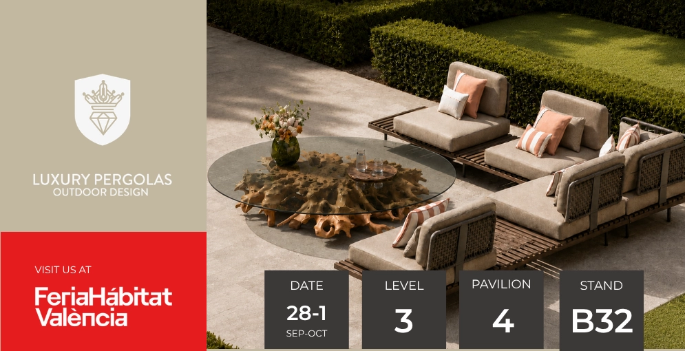 Luxury Pergolas estreia nova coleção na Hábitat València